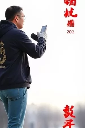 《寂静观测站》竖版海报：雪原上的圆形天文观测站