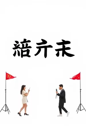 《双面镜公寓》竖版海报：对称走廊两端的镜像房门